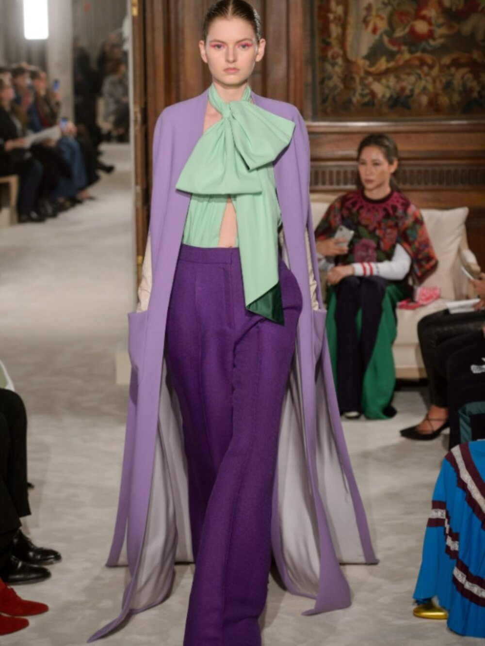 Theory Royal Purple Stretch Wool Pant